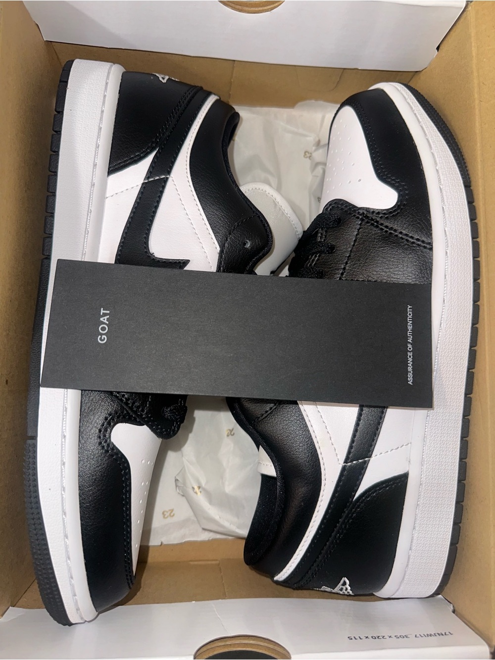 Jordan Black and White Low-Top Sneakers